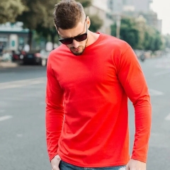 SHULIQI Custom Casual plain tshirt Round Neck Printed Black 100% Cotton Blank Men Long Sleeve T Shirts,Shuliqi Apparel - Men's Clothing Wholesale Manufacturer,SHULIQI Custom Casual plain tshirt Round Neck Printed Black 100% Cotton Blank Men Long Sleeve T Shirts