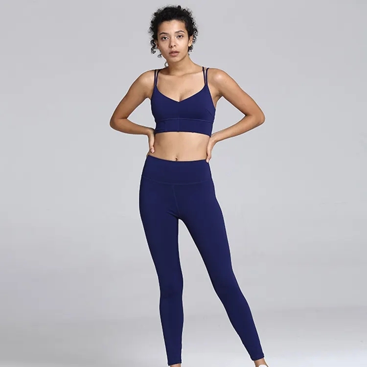New Arrival Half Up Ladies Crop Top And Gym Leggings Fitness Wear Yoga Set,Shuliqi Apparel - Men's Clothing Wholesale Manufacturer,New Arrival Half Up Ladies Crop Top And Gym Leggings Fitness Wear Yoga Set