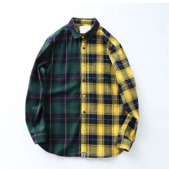 Wholesale High Quality 50% Cotton Young Boys Rounded Hem Blouse Japanese Style Mens Casual Plaid Flannel Shirts Long Sleeve,Shuliqi Apparel - Men's Clothing Wholesale Manufacturer,Wholesale High Quality 50% Cotton Young Boys Rounded Hem Blouse Japanese Style Mens Casual Plaid Flannel Shirts Long Sleeve