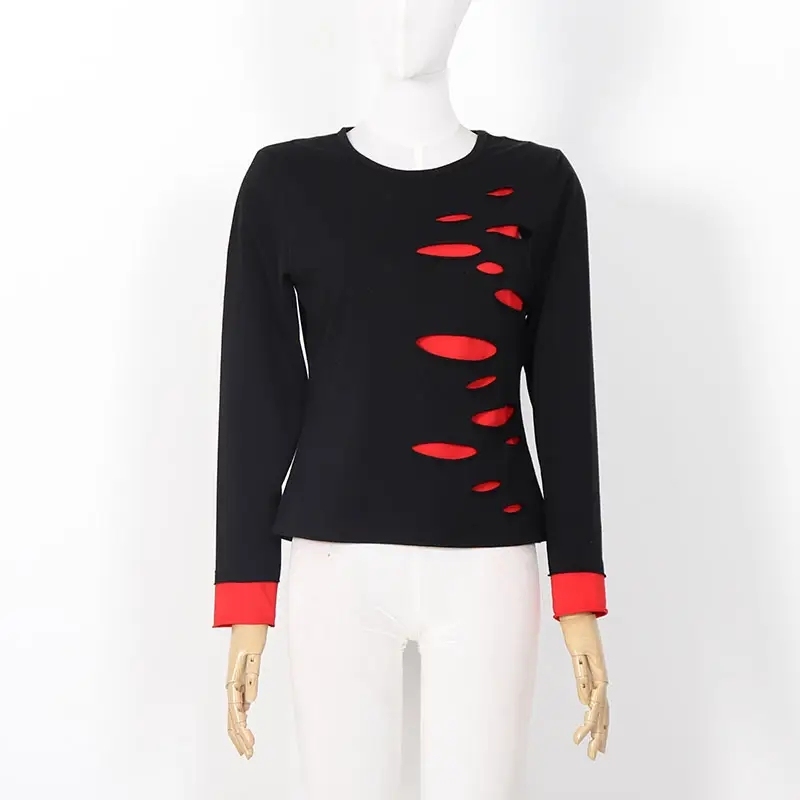 Wholesale Oversized Long Sleeved Tees Ladies High Quality Crewneck Workout Fake Two Piece tshirt T shirt for Women,Shuliqi Apparel - Men's Clothing Wholesale Manufacturer,Wholesale Oversized Long Sleeved Tees Ladies High Quality Crewneck Workout Fake Two Piece tshirt T shirt for Women