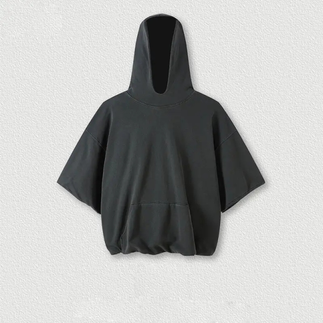 spring and summer 380g heavy T-shirt vest curled edge washed terry sleeveless hooded retro loose trendy brand,Shuliqi Apparel - Men's Clothing Wholesale Manufacturer,spring and summer 380g heavy T-shirt vest curled edge washed terry sleeveless hooded retro loose trendy brand