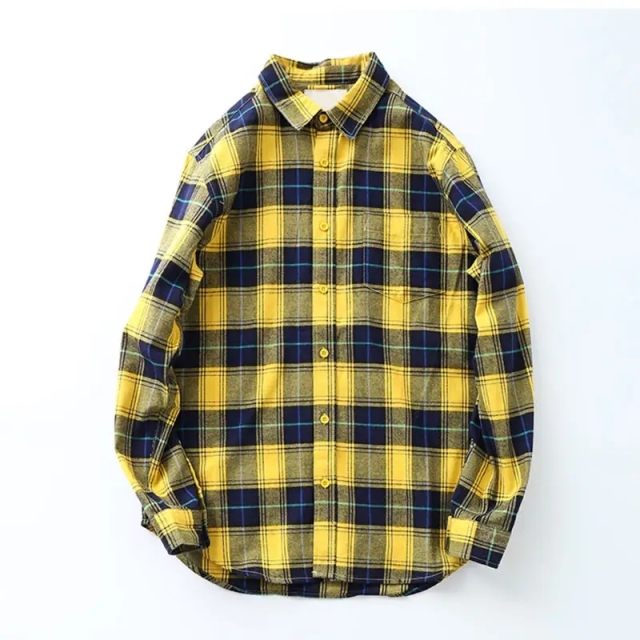 Wholesale High Quality 50% Cotton Young Boys Rounded Hem Blouse Japanese Style Mens Casual Plaid Flannel Shirts Long Sleeve,Shuliqi Apparel - Men's Clothing Wholesale Manufacturer,Wholesale High Quality 50% Cotton Young Boys Rounded Hem Blouse Japanese Style Mens Casual Plaid Flannel Shirts Long Sleeve