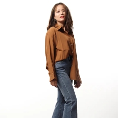 Drop Shopping Women's Casual Loose Breathable Shirt Coat Office Lady Stand-up Collar Button Shirt for Women,Shuliqi Apparel - Men's Clothing Wholesale Manufacturer,Drop Shopping Women's Casual Loose Breathable Shirt Coat Office Lady Stand-up Collar Button Shirt for Women