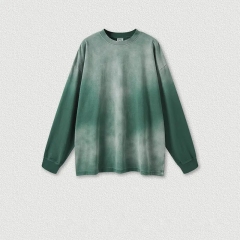 Autumn and Winter American Vintage Gradient Long Sleeve T Shirt High Street Loose Men's T Shirts,Shuliqi Apparel - Men's Clothing Wholesale Manufacturer,Autumn and Winter American Vintage Gradient Long Sleeve T Shirt High Street Loose Men's T Shirts