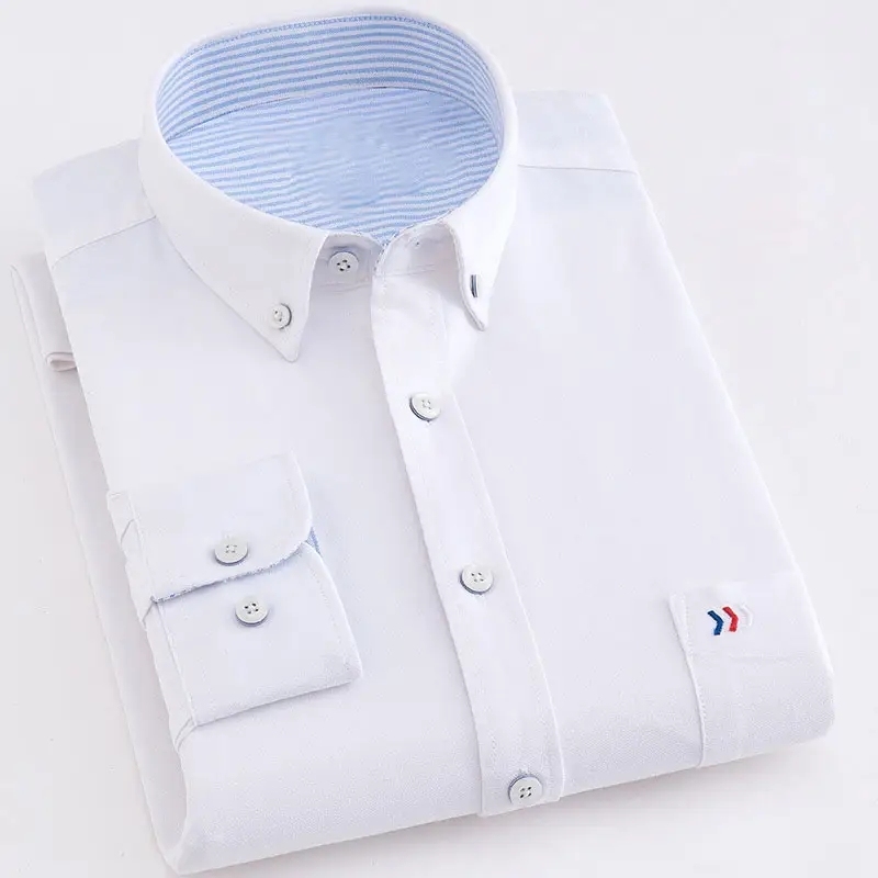 Custom turn down collar chic blouse High Quality mens long sleeve solid color plus size business shirt with pockets,Shuliqi Apparel - Men's Clothing Wholesale Manufacturer,Custom turn down collar chic blouse High Quality mens long sleeve solid color plus size business shirt with pockets