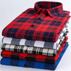 Wholesale Coton Oversized Blouse American European Styl Men's Long Sleeve Flannel Button Front Shirt,Shuliqi Apparel - Men's Clothing Wholesale Manufacturer,Wholesale Coton Oversized Blouse American European Styl Men's Long Sleeve Flannel Button Front Shirt