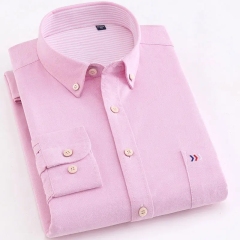 Custom turn down collar chic blouse High Quality mens long sleeve solid color plus size business shirt with pockets,Shuliqi Apparel - Men's Clothing Wholesale Manufacturer,Custom turn down collar chic blouse High Quality mens long sleeve solid color plus size business shirt with pockets