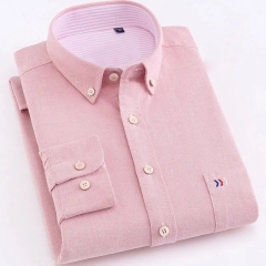 Custom turn down collar chic blouse High Quality mens long sleeve solid color plus size business shirt with pockets,Shuliqi Apparel - Men's Clothing Wholesale Manufacturer,Custom turn down collar chic blouse High Quality mens long sleeve solid color plus size business shirt with pockets