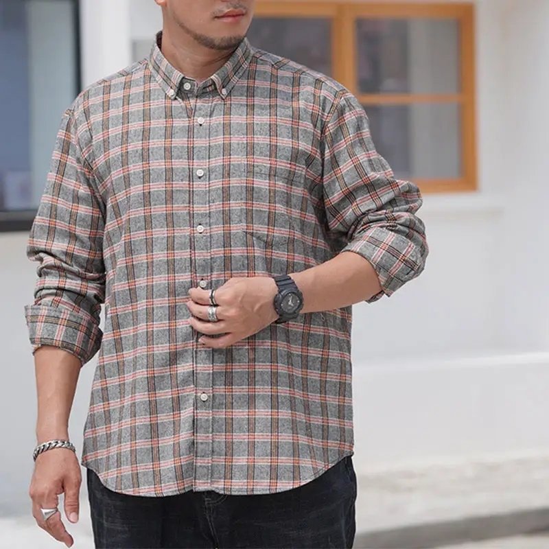 Winter Warm Unisex Cotton Blend Couple Cloth Blouse Modern Fit Plus Size Long Sleeve Plaid Button Up Casual Shirt For Men,Shuliqi Apparel - Men's Clothing Wholesale Manufacturer,Winter Warm Unisex Cotton Blend Couple Cloth Blouse Modern Fit Plus Size Long Sleeve Plaid Button Up Casual Shirt For Men
