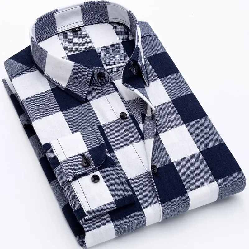 Wholesale Coton Oversized Blouse American European Styl Men's Long Sleeve Flannel Button Front Shirt,Shuliqi Apparel - Men's Clothing Wholesale Manufacturer,Wholesale Coton Oversized Blouse American European Styl Men's Long Sleeve Flannel Button Front Shirt