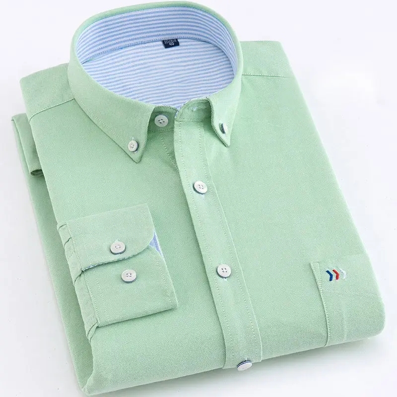 Custom turn down collar chic blouse High Quality mens long sleeve solid color plus size business shirt with pockets,Shuliqi Apparel - Men's Clothing Wholesale Manufacturer,Custom turn down collar chic blouse High Quality mens long sleeve solid color plus size business shirt with pockets