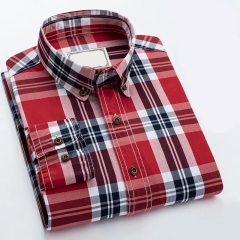 Retro British style Button Up Cotton Shirt For Men fashion mens Slim Fit long sleeve British style solid color plaid shirt,Shuliqi Apparel - Men's Clothing Wholesale Manufacturer,Retro British style Button Up Cotton Shirt For Men fashion mens Slim Fit long sleeve British style solid color plaid shirt