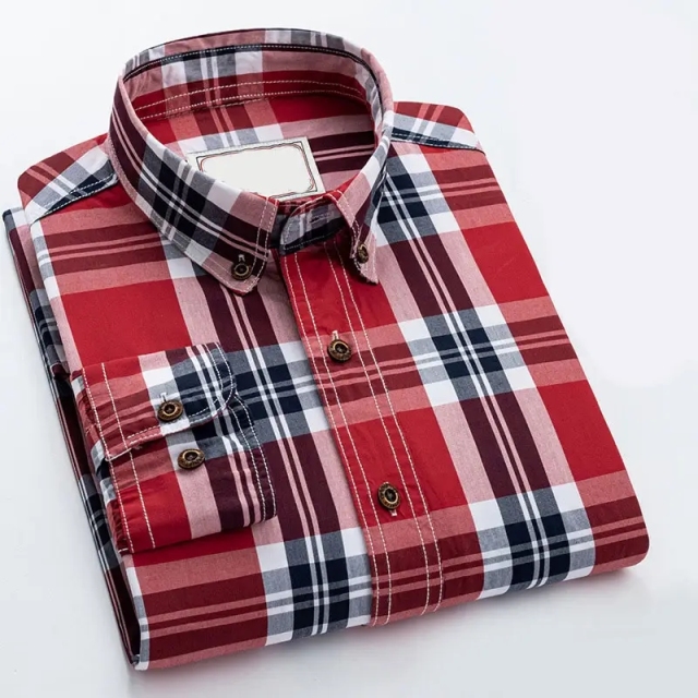 Retro British style Button Up Cotton Shirt For Men fashion mens Slim Fit long sleeve British style solid color plaid shirt,Shuliqi Apparel - Men's Clothing Wholesale Manufacturer,Retro British style Button Up Cotton Shirt For Men fashion mens Slim Fit long sleeve British style solid color plaid shirt