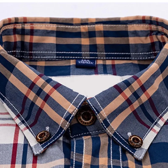 Retro British style Button Up Cotton Shirt For Men fashion mens Slim Fit long sleeve British style solid color plaid shirt,Shuliqi Apparel - Men's Clothing Wholesale Manufacturer,Retro British style Button Up Cotton Shirt For Men fashion mens Slim Fit long sleeve British style solid color plaid shirt