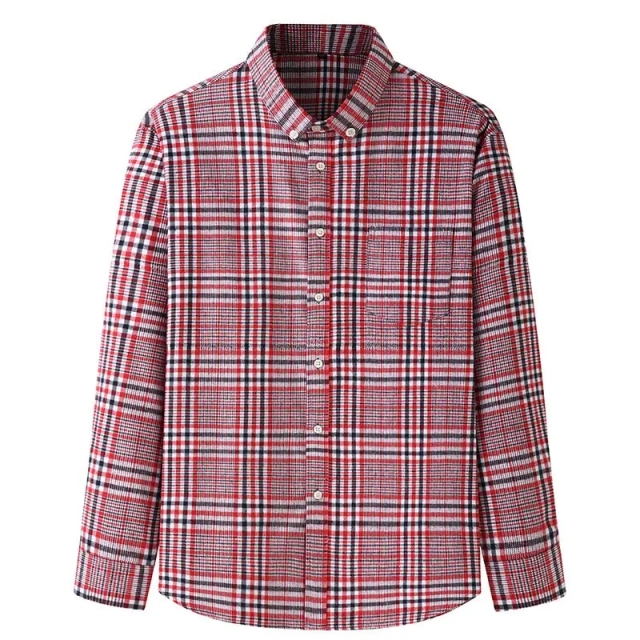 Winter Warm Unisex Cotton Blend Couple Cloth Blouse Modern Fit Plus Size Long Sleeve Plaid Button Up Casual Shirt For Men,Shuliqi Apparel - Men's Clothing Wholesale Manufacturer,Winter Warm Unisex Cotton Blend Couple Cloth Blouse Modern Fit Plus Size Long Sleeve Plaid Button Up Casual Shirt For Men
