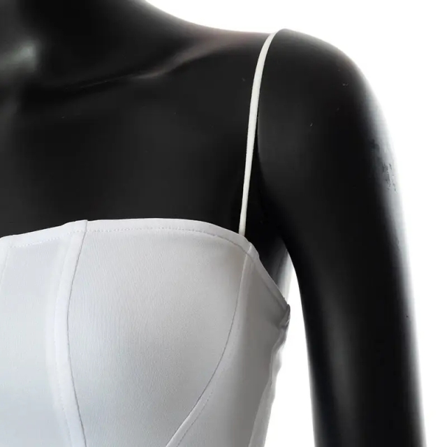 Sexy Bustier Corset Crop Tops Women Splicing Exposed Navel Sling Solid Backless Strapless Fish Bone Tanks Crop Top For Women,Shuliqi Apparel - Men's Clothing Wholesale Manufacturer,Sexy Bustier Corset Crop Tops Women Splicing Exposed Navel Sling Solid Backless Strapless Fish Bone Tanks Crop Top For Women
