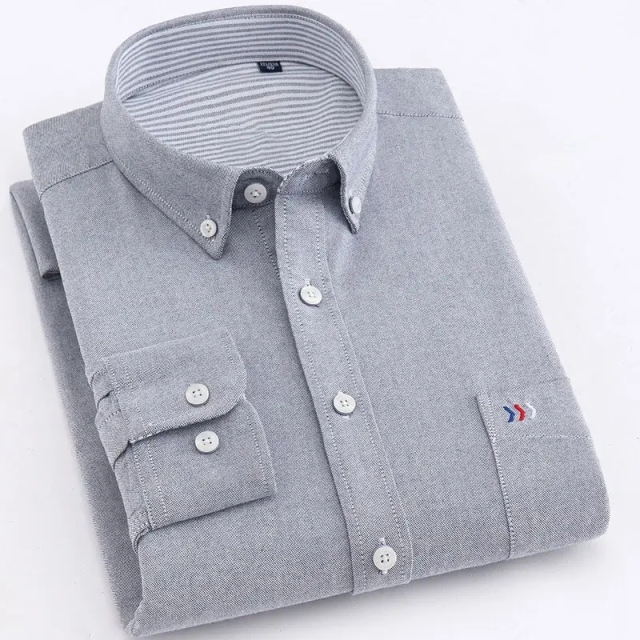 Custom turn down collar chic blouse High Quality mens long sleeve solid color plus size business shirt with pockets,Shuliqi Apparel - Men's Clothing Wholesale Manufacturer,Custom turn down collar chic blouse High Quality mens long sleeve solid color plus size business shirt with pockets