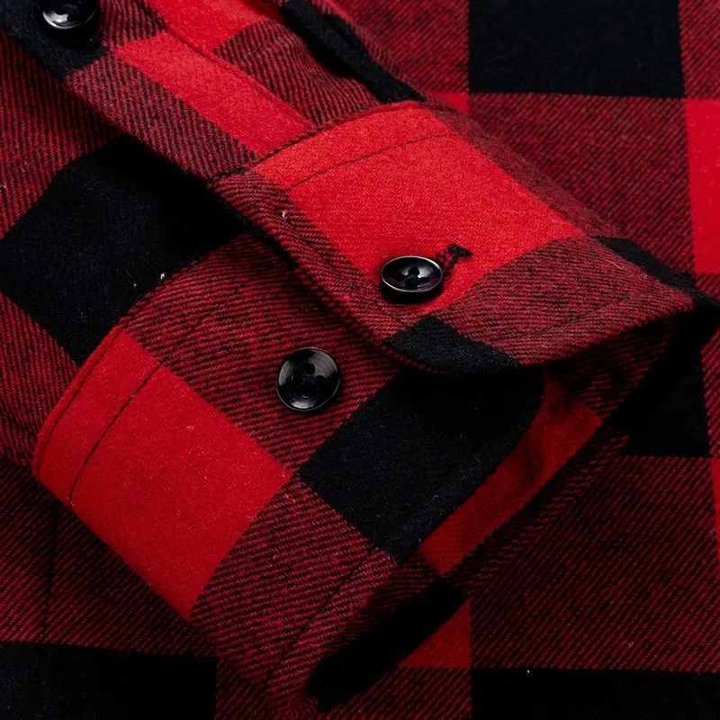 Wholesale Coton Oversized Blouse American European Styl Men's Long Sleeve Flannel Button Front Shirt,Shuliqi Apparel - Men's Clothing Wholesale Manufacturer,Wholesale Coton Oversized Blouse American European Styl Men's Long Sleeve Flannel Button Front Shirt