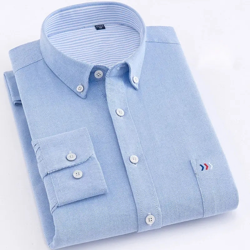 Custom turn down collar chic blouse High Quality mens long sleeve solid color plus size business shirt with pockets,Shuliqi Apparel - Men's Clothing Wholesale Manufacturer,Custom turn down collar chic blouse High Quality mens long sleeve solid color plus size business shirt with pockets
