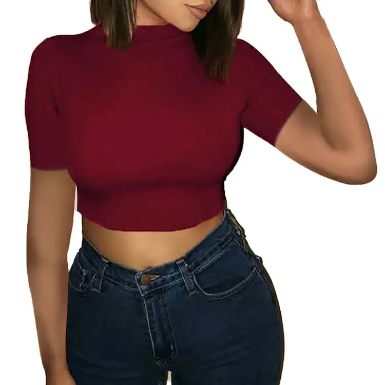 Wholesale Custom Logo Sexy Basic Vest Short Tee Female Club White Girls Short Sleeve Crop Top T Shirts For Women,Shuliqi Apparel - Men's Clothing Wholesale Manufacturer,Wholesale Custom Logo Sexy Basic Vest Short Tee Female Club White Girls Short Sleeve Crop Top T Shirts For Women