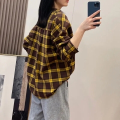 Factory Price Flannel Loose Half-open Pullover 80% Cotton Plus Size Plaid Long-sleeve Shirt For Women,Shuliqi Apparel - Men's Clothing Wholesale Manufacturer,Factory Price Flannel Loose Half-open Pullover 80% Cotton Plus Size Plaid Long-sleeve Shirt For Women