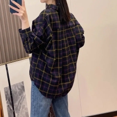 Factory Price Flannel Loose Half-open Pullover 80% Cotton Plus Size Plaid Long-sleeve Shirt For Women,Shuliqi Apparel - Men's Clothing Wholesale Manufacturer,Factory Price Flannel Loose Half-open Pullover 80% Cotton Plus Size Plaid Long-sleeve Shirt For Women