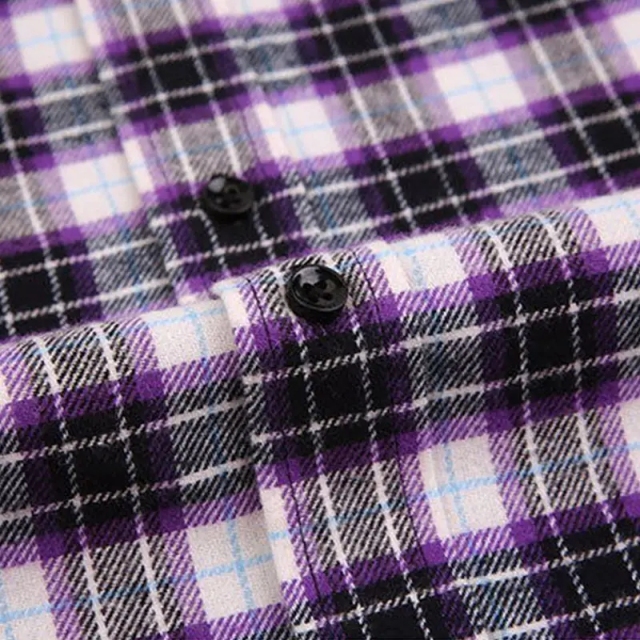 custom lapel buttoned flannel long-sleeve shirt with pockets Milled plaid leisure autumn/winter dad's outfit,Shuliqi Apparel - Men's Clothing Wholesale Manufacturer,custom lapel buttoned flannel long-sleeve shirt with pockets Milled plaid leisure autumn/winter dad's outfit