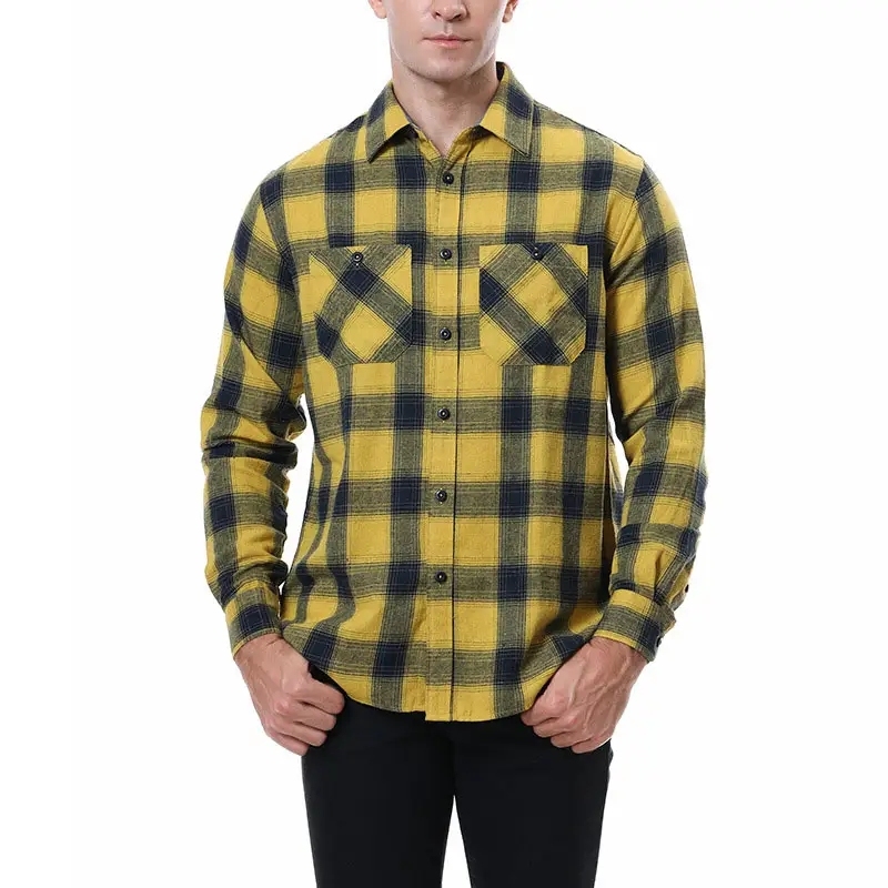 Hot Sales Men's Flannel Frosted Warm Long sleeve Blouse American Style Square Grid Casual Shirt,Shuliqi Apparel - Men's Clothing Wholesale Manufacturer,Hot Sales Men's Flannel Frosted Warm Long sleeve Blouse American Style Square Grid Casual Shirt