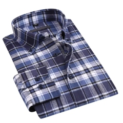 custom lapel buttoned flannel long-sleeve shirt with pockets Milled plaid leisure autumn/winter dad's outfit,Shuliqi Apparel - Men's Clothing Wholesale Manufacturer,custom lapel buttoned flannel long-sleeve shirt with pockets Milled plaid leisure autumn/winter dad's outfit