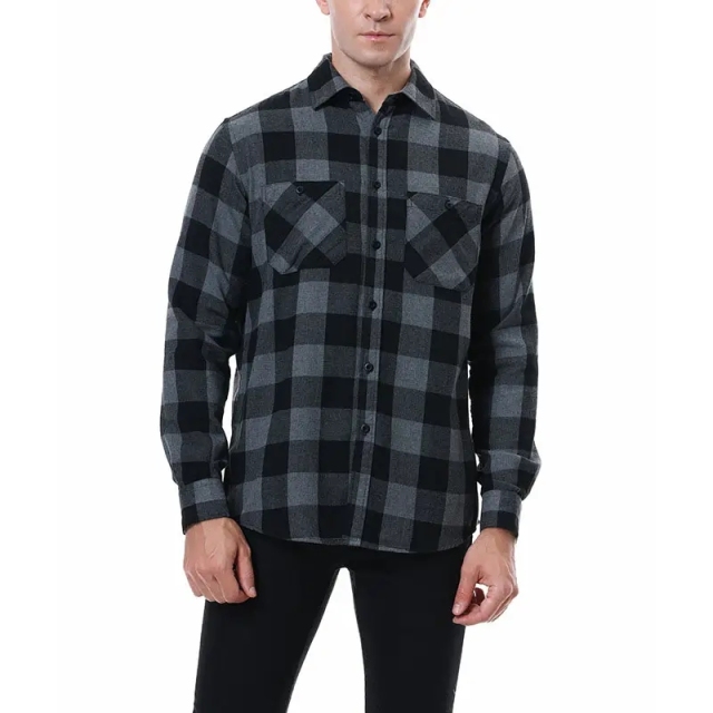 Hot Sales Men's Flannel Frosted Warm Long sleeve Blouse American Style Square Grid Casual Shirt,Shuliqi Apparel - Men's Clothing Wholesale Manufacturer,Hot Sales Men's Flannel Frosted Warm Long sleeve Blouse American Style Square Grid Casual Shirt