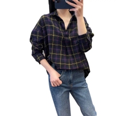 Factory Price Flannel Loose Half-open Pullover 80% Cotton Plus Size Plaid Long-sleeve Shirt For Women,Shuliqi Apparel - Men's Clothing Wholesale Manufacturer,Factory Price Flannel Loose Half-open Pullover 80% Cotton Plus Size Plaid Long-sleeve Shirt For Women