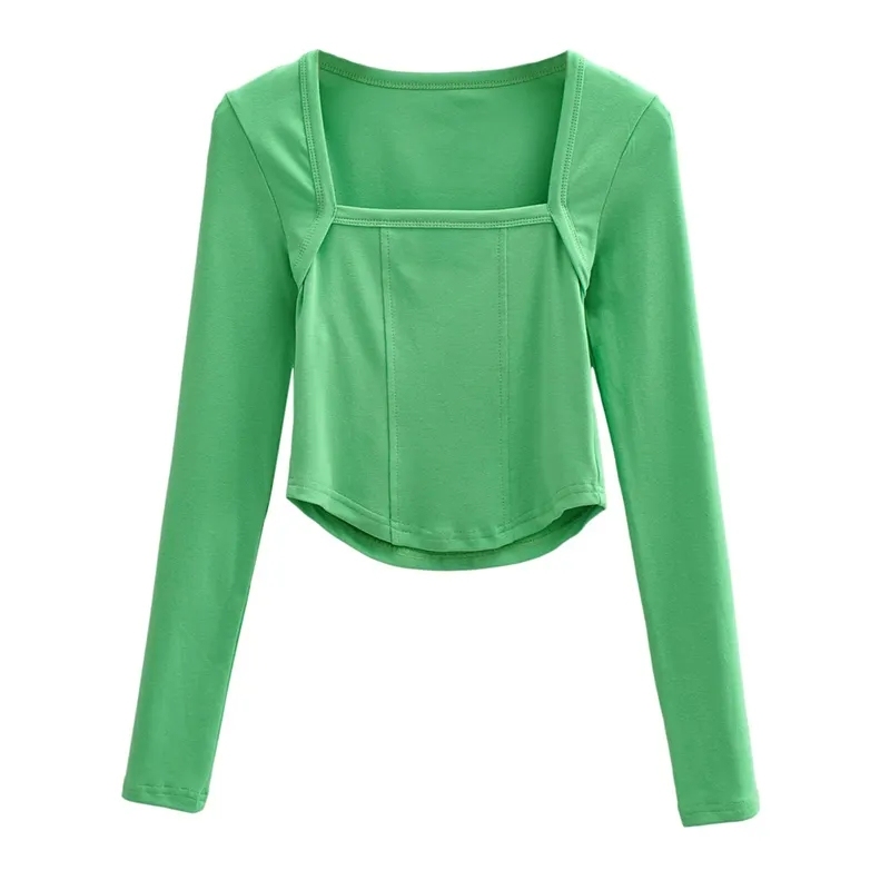 New Cotton Spring Autumn Slim Blouse Long Sleeve Sexy T Shirt Ladies Square Collar Casual Cropped Tops Blouses,Shuliqi Apparel - Men's Clothing Wholesale Manufacturer,New Cotton Spring Autumn Slim Blouse Long Sleeve Sexy T Shirt Ladies Square Collar Casual Cropped Tops Blouses