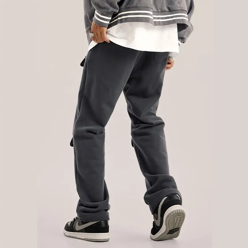 New Multiple Pockets Cargo Pants Autumn and Winter American Distressed Plush Men Pants Loose Heavyweight Sweatpants,Shuliqi Apparel - Men's Clothing Wholesale Manufacturer,New Multiple Pockets Cargo Pants Autumn and Winter American Distressed Plush Men Pants Loose Heavyweight Sweatpants