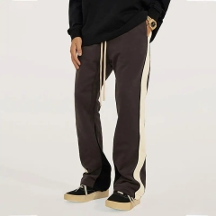 Autumn American Vintage Pants Distressed Stitching Flared Trousers Loose Casual Pants,Shuliqi Apparel - Men's Clothing Wholesale Manufacturer,Autumn American Vintage Pants Distressed Stitching Flared Trousers Loose Casual Pants