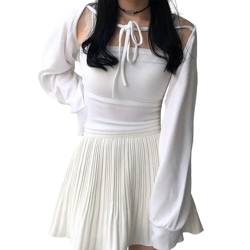 Casual Solid V Neck Knitted Short Tops Sexy Women Ladies Summer Slim Crop Tops Long Sleeve Crop Top,Shuliqi Apparel - Men's Clothing Wholesale Manufacturer,Casual Solid V Neck Knitted Short Tops Sexy Women Ladies Summer Slim Crop Tops Long Sleeve Crop Top