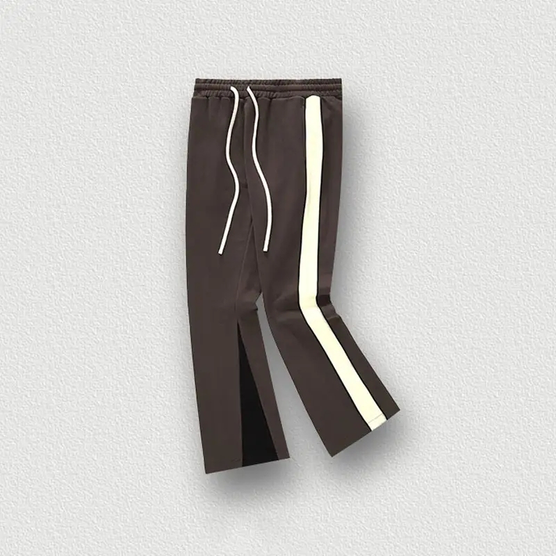 Autumn American Vintage Pants Distressed Stitching Flared Trousers Loose Casual Pants,Shuliqi Apparel - Men's Clothing Wholesale Manufacturer,Autumn American Vintage Pants Distressed Stitching Flared Trousers Loose Casual Pants