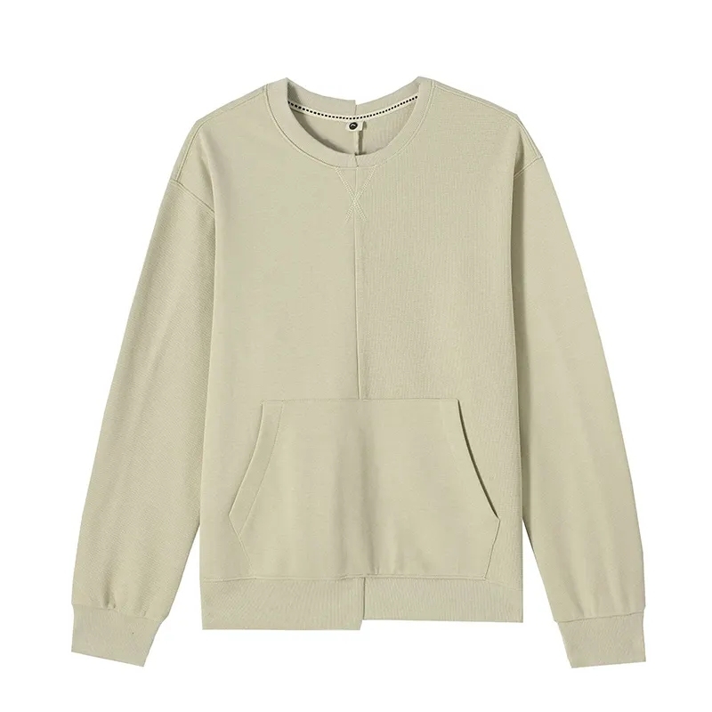Functional pockets Drop Shoulder Round Neck Sweatshirt Custom asymmetrical Cotton men hoodies embroider plain pullover hoodies,Shuliqi Apparel - Men's Clothing Wholesale Manufacturer,Functional pockets Drop Shoulder Round Neck Sweatshirt Custom asymmetrical Cotton men hoodies embroider plain pullover hoodies