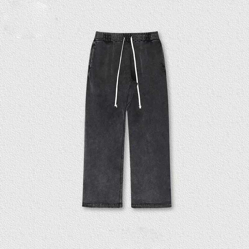 autumn and winter American washed wool circle trousers loose wide leg corset pants retro brand straight underwear,Shuliqi Apparel - Men's Clothing Wholesale Manufacturer,autumn and winter American washed wool circle trousers loose wide leg corset pants retro brand straight underwear