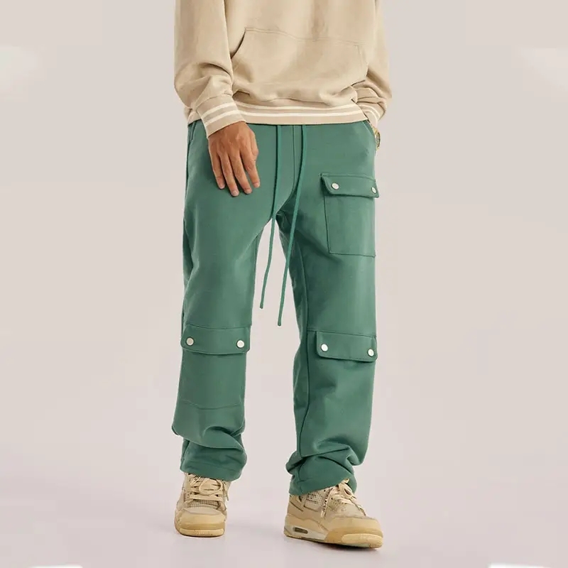 New Multiple Pockets Cargo Pants Autumn and Winter American Distressed Plush Men Pants Loose Heavyweight Sweatpants,Shuliqi Apparel - Men's Clothing Wholesale Manufacturer,New Multiple Pockets Cargo Pants Autumn and Winter American Distressed Plush Men Pants Loose Heavyweight Sweatpants