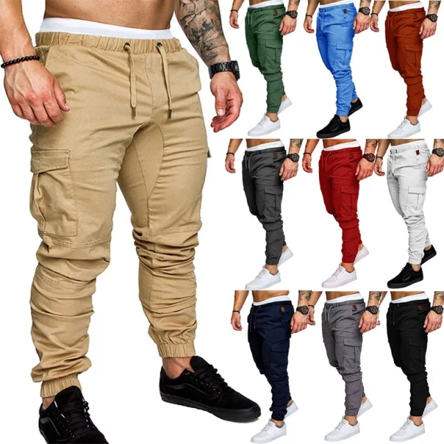 Summer Men's Casual Pants Drawstring Trousers With Pockets Jogger Men Cargo Pants,Shuliqi Apparel - Men's Clothing Wholesale Manufacturer,Summer Men's Casual Pants Drawstring Trousers With Pockets Jogger Men Cargo Pants