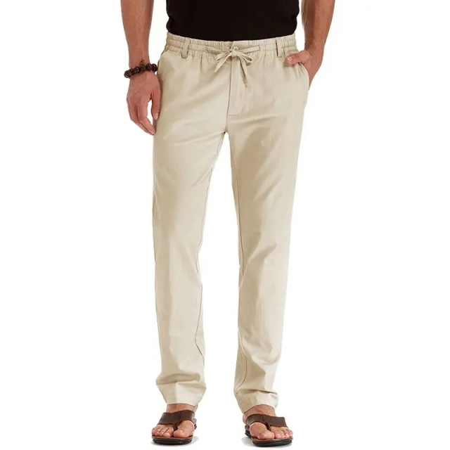 Wholesale Men's Drawstring Linen Pants High Quality Summer Beach Casual Breathable Trousers,Shuliqi Apparel - Men's Clothing Wholesale Manufacturer,