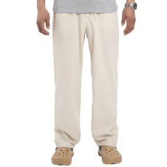 Summer Casual Drawstring Elastic Waist Linen Men's Pant Loose Wide Leg Solid Color Plus Size Pants Breathable Trousers,Shuliqi Apparel - Men's Clothing Wholesale Manufacturer,Summer Casual Drawstring Elastic Waist Linen Men's Pant Loose Wide Leg Solid Color Plus Size Pants Breathable Trousers