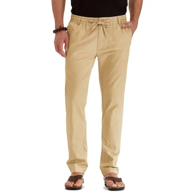 Wholesale Men's Drawstring Linen Pants High Quality Summer Beach Casual Breathable Trousers,Shuliqi Apparel - Men's Clothing Wholesale Manufacturer,
