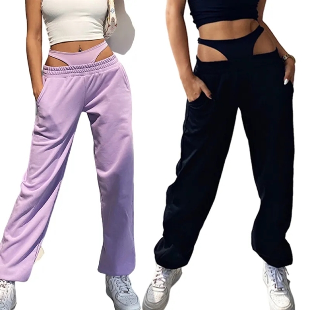 New Autumn Custom Sexy Jogging Pants Hip Hop Hollow Out Terry Sweatpants Fleece Drawstring Women Joggers With Pockets,Shuliqi Apparel - Men's Clothing Wholesale Manufacturer,New Autumn Custom Sexy Jogging Pants Hip Hop Hollow Out Terry Sweatpants Fleece Drawstring Women Joggers With Pockets