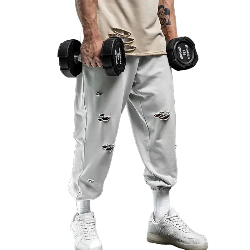 New Arrivals Hip Hop Fashion Pants Men Training Jogging Pants Hole Ripped Sports Casual Streetwear Cargo For Man,Shuliqi Apparel - Men's Clothing Wholesale Manufacturer,New Arrivals Hip Hop Fashion Pants Men Training Jogging Pants Hole Ripped Sports Casual Streetwear Cargo For Man