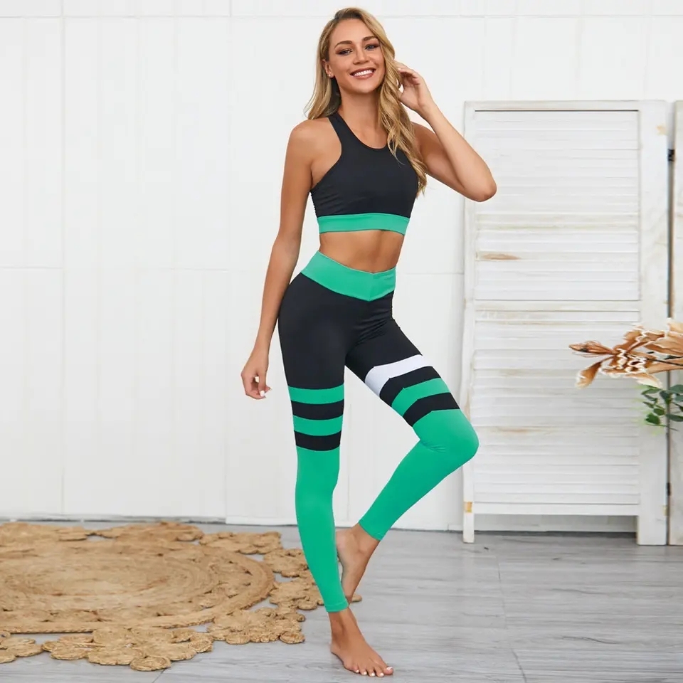 Wholesale Seamless Yoga Set Yoga Women Sportswear Stripes Yoga Set,Shuliqi Apparel - Men's Clothing Wholesale Manufacturer,Wholesale Seamless Yoga Set Yoga Women Sportswear Stripes Yoga Set