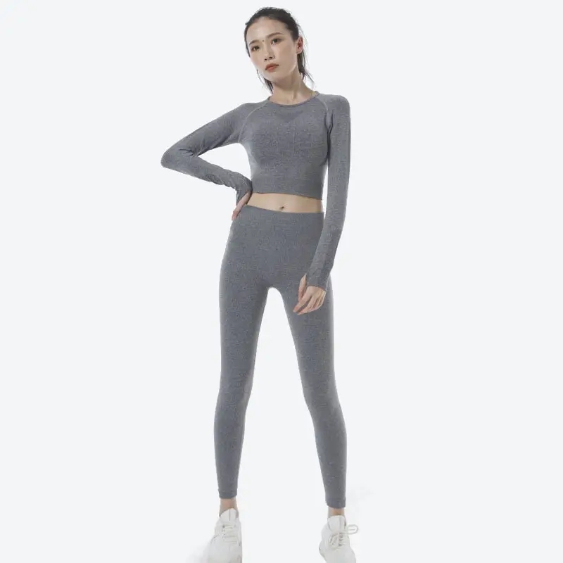 Two Pieces Yoga Set Women Clothing Long Sleeves Two Piece Outfit Women Lady Sport Suit,Shuliqi Apparel - Men's Clothing Wholesale Manufacturer,Two Pieces Yoga Set Women Clothing Long Sleeves Two Piece Outfit Women Lady Sport Suit