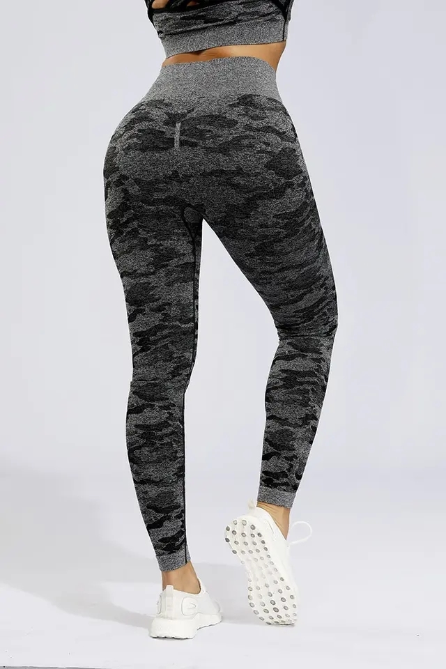 Camouflage Color High Waist Cover Flab Shaping Leg Breathable Materials Comfortable Wear Seamless Yoga Pants,Shuliqi Apparel - Men's Clothing Wholesale Manufacturer,Camouflage Color High Waist Cover Flab Shaping Leg Breathable Materials Comfortable Wear Seamless Yoga Pants
