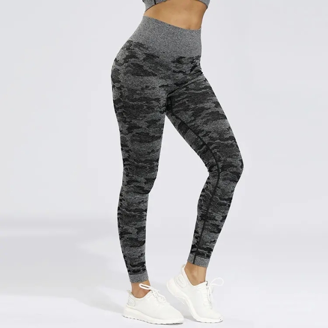 Camouflage Color High Waist Cover Flab Shaping Leg Breathable Materials Comfortable Wear Seamless Yoga Pants,Shuliqi Apparel - Men's Clothing Wholesale Manufacturer,Camouflage Color High Waist Cover Flab Shaping Leg Breathable Materials Comfortable Wear Seamless Yoga Pants