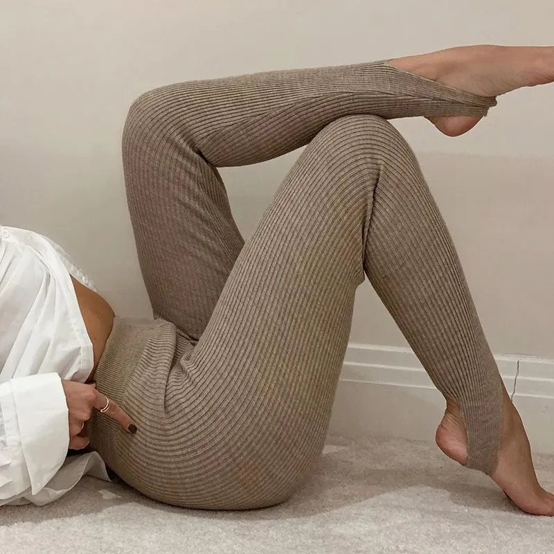 Fall Outdoor Ladies Solid Jogger Scrubs Knit Rib High Waist Stretch Cotton Pants Pantyhose Tights Seamless Womens Leggings,Shuliqi Apparel - Men's Clothing Wholesale Manufacturer,Fall Outdoor Ladies Solid Jogger Scrubs Knit Rib High Waist Stretch Cotton Pants Pantyhose Tights Seamless Womens Leggings